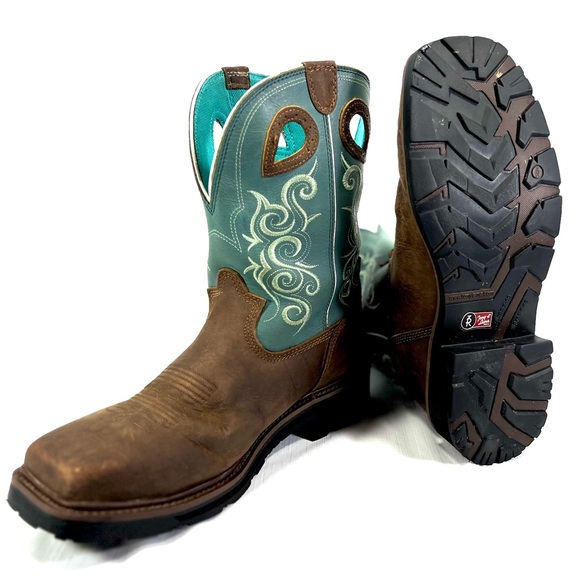 GLADEWATER - Tony Lama - Womens Safety Comp Toe Waterproof Work Boots - Picture 5 of 9